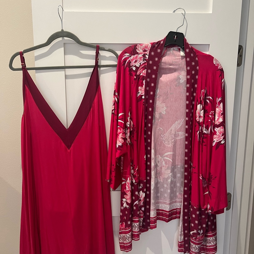 SOMA COOL NIGHTS NIGHTGOWN AND ROBE SET SIZE XXL